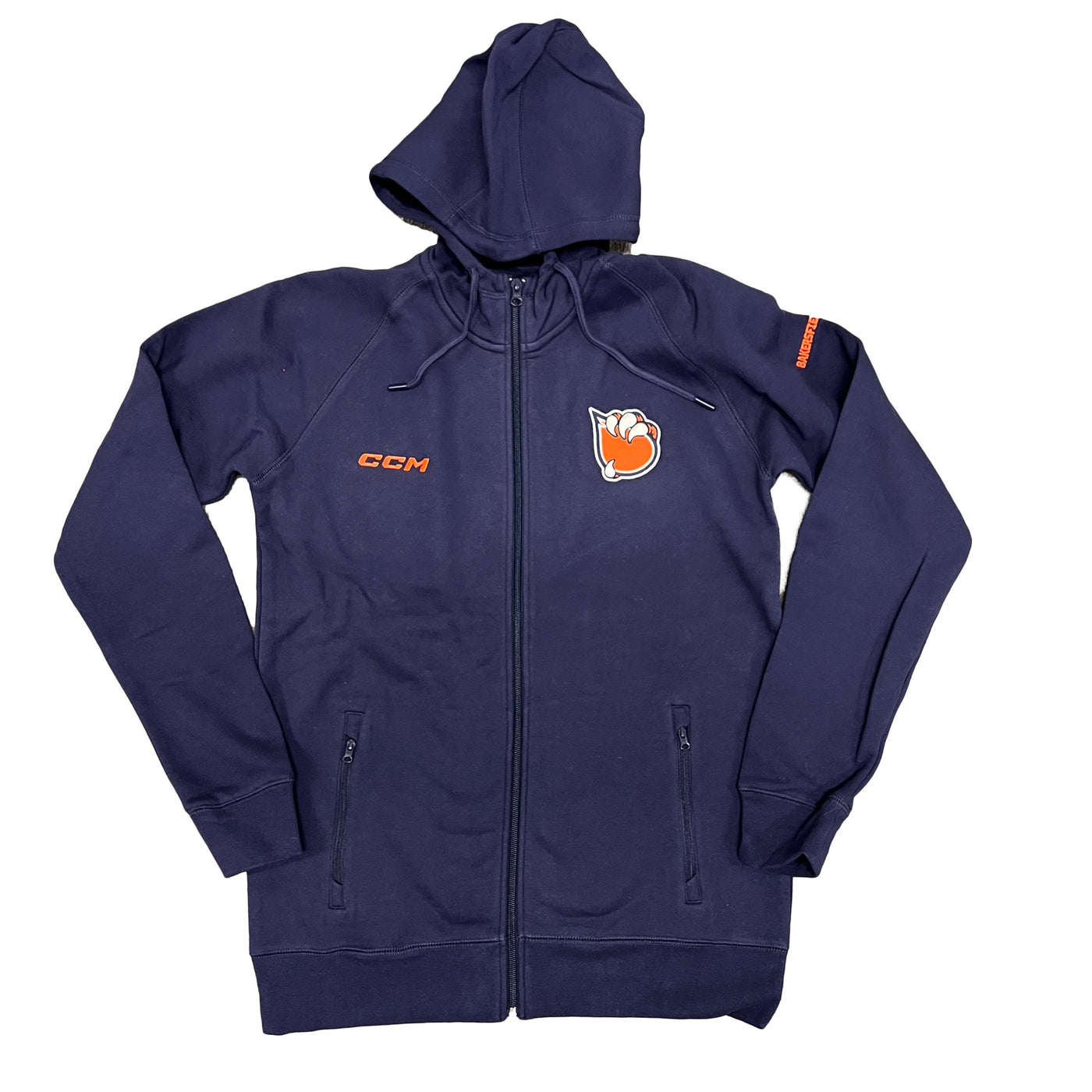 Bakersfield Condors CCM Alternate Logo Navy Full Zip Hoodie
