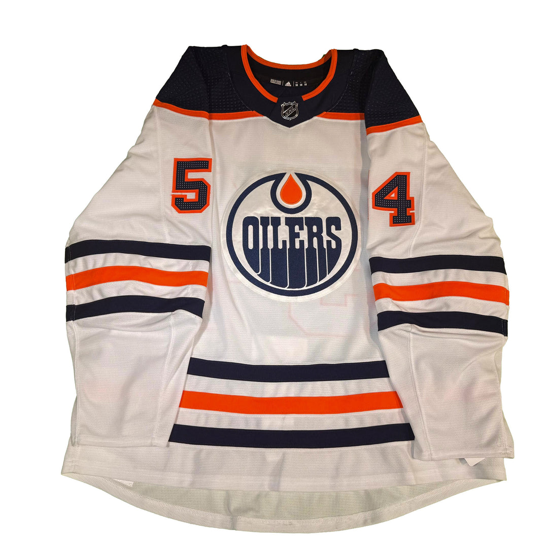 Beau Starrett Edmonton Oilers Game Worn Jersey - 2019-20 White Set #1 **NO LOA