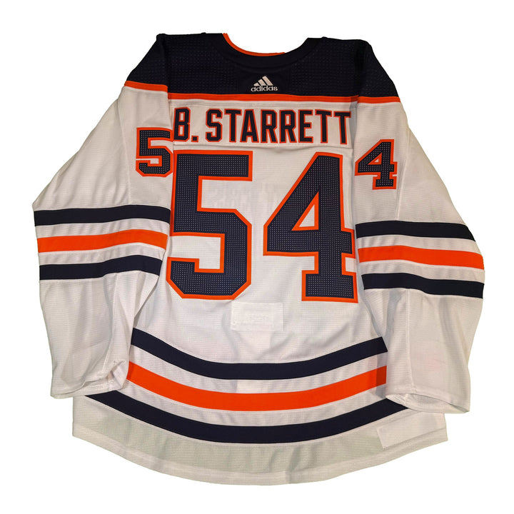 Beau Starrett Edmonton Oilers Game Worn Jersey - 2019-20 White Set #1 **NO LOA