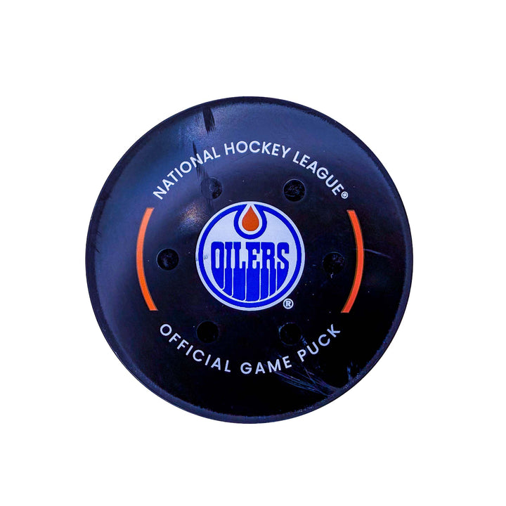 Brett Howden Vegas Golden Knights Goal Puck - Dec. 14/2024 vs Edmonton Oilers #24946