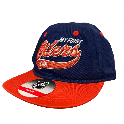 Edmonton Oilers Infant Outerstuff Blue My First Tail Sweep Slouch Hat