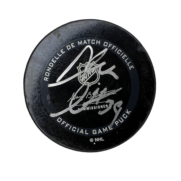 Alex Chiasson Autographed Edmonton Oilers Goal Puck - Feb. 15/2021 vs Winnipeg Jets