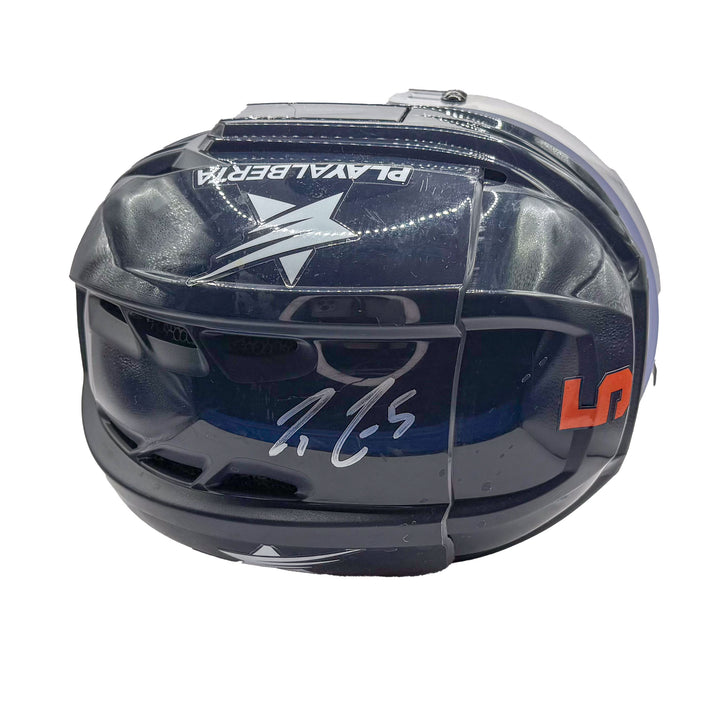 Cody Ceci Edmonton Oilers Signed Game Worn 2023-24 CCM Navy Helmet #23019