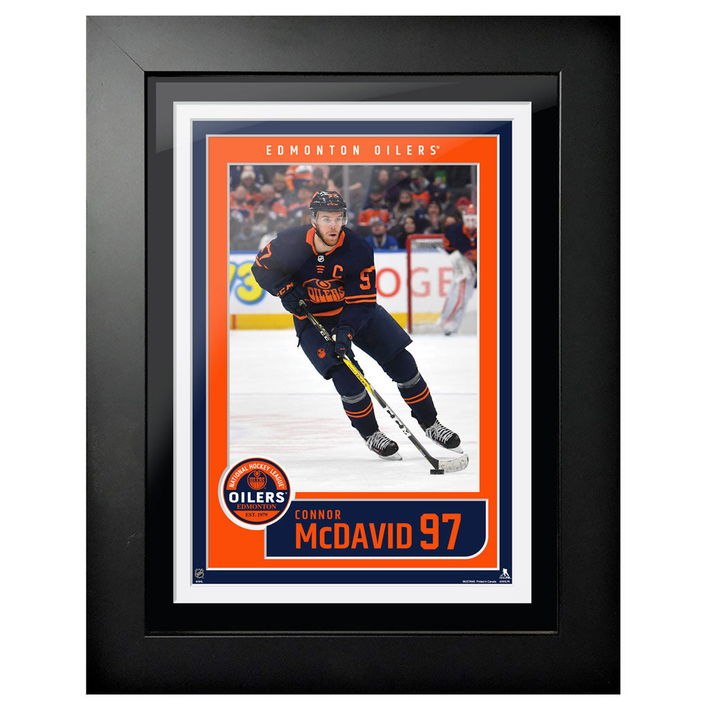 Connor McDavid Edmonton Oilers Framed 12"x 16" Print