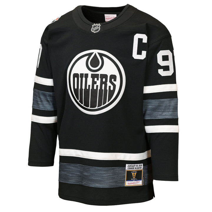 Connor McDavid Edmonton Oilers Mitchell & Ness 2019 San Jose All-Star Black Jersey