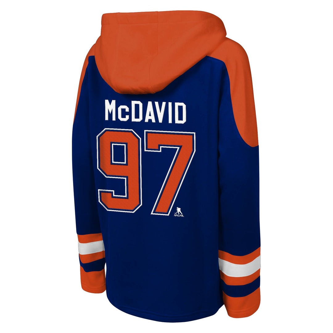 Connor McDavid Edmonton Oilers Youth Outerstuff Ageless Blue & Orange Hoodie