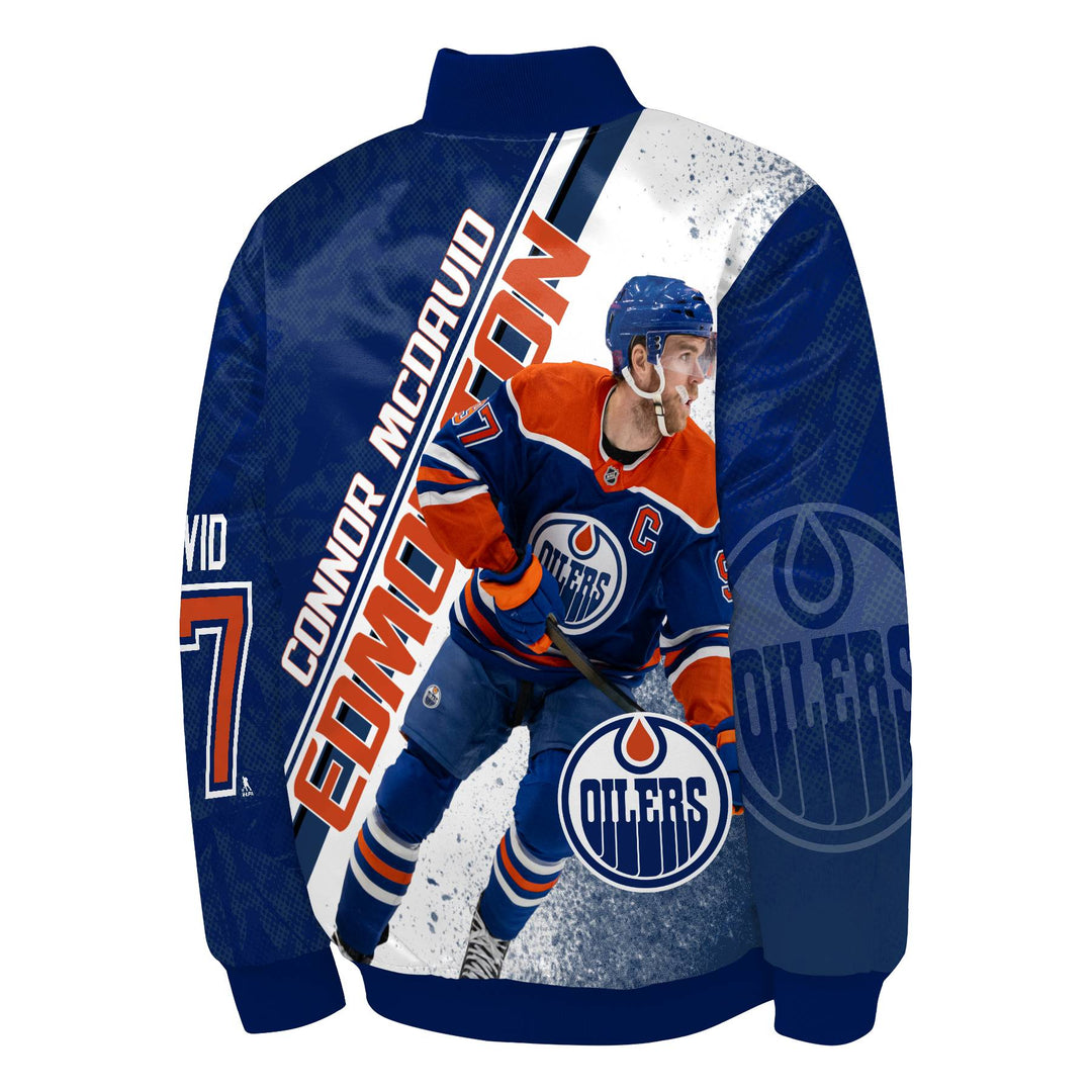 Connor McDavid Edmonton Oilers Youth Outerstuff Blue Player T-Shirt