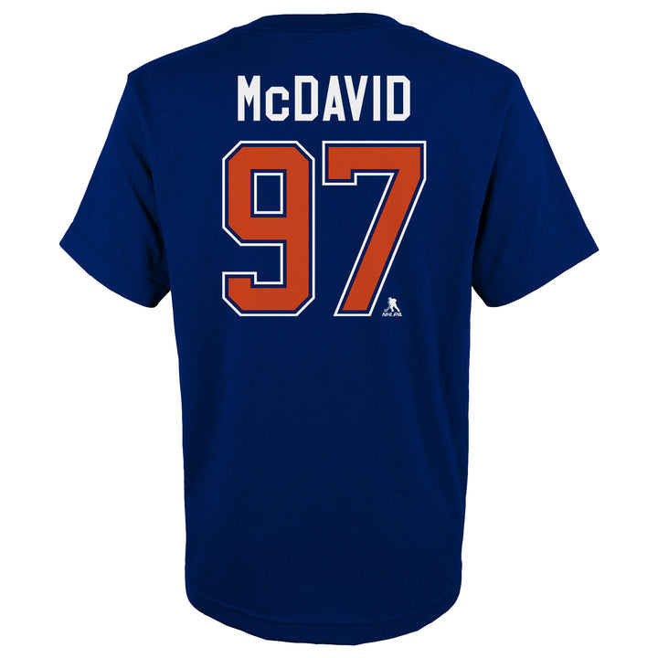 Connor McDavid Edmonton Oilers Youth Outerstuff Royal Name & Number T-Shirt