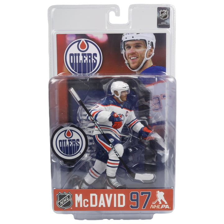 Connor McDavid Edmonton Oilers McFarlane Sports White Away Jersey 7" Figurine