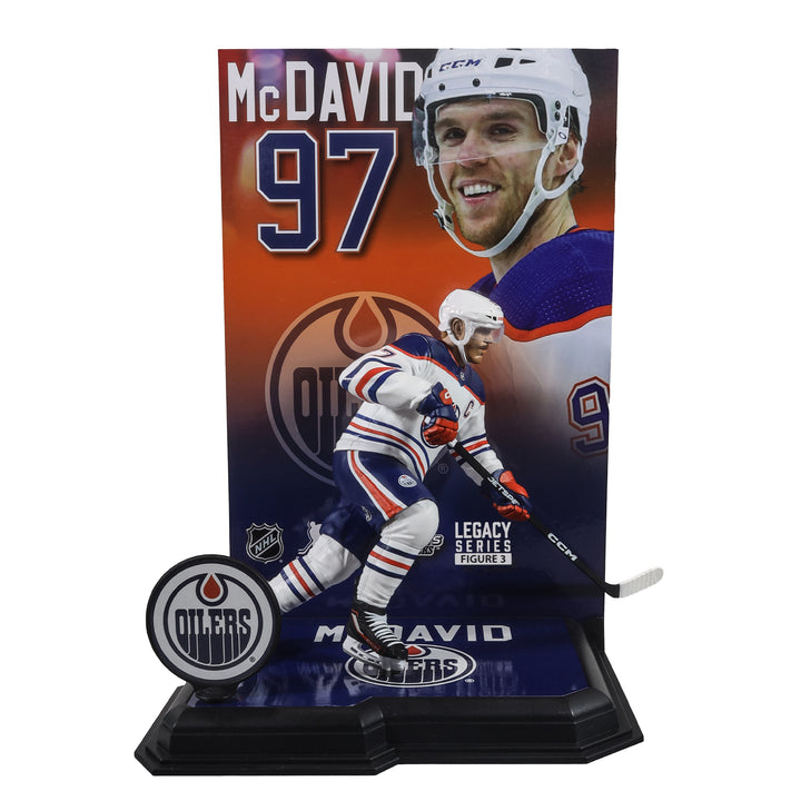 Connor McDavid Edmonton Oilers McFarlane Sports White Away Jersey 7" Figurine