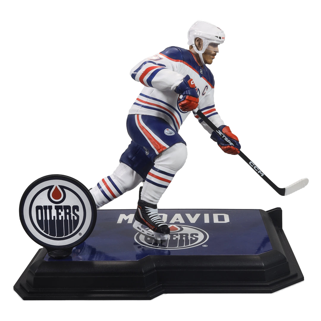 Connor McDavid Edmonton Oilers McFarlane Sports White Away Jersey 7" Figurine