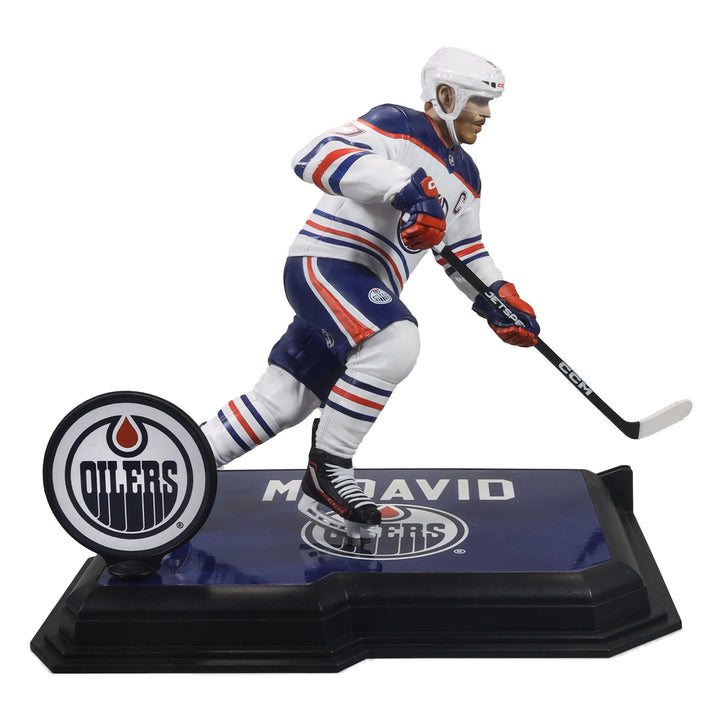 Connor McDavid Edmonton Oilers McFarlane Sports White Away Jersey 7" Figurine