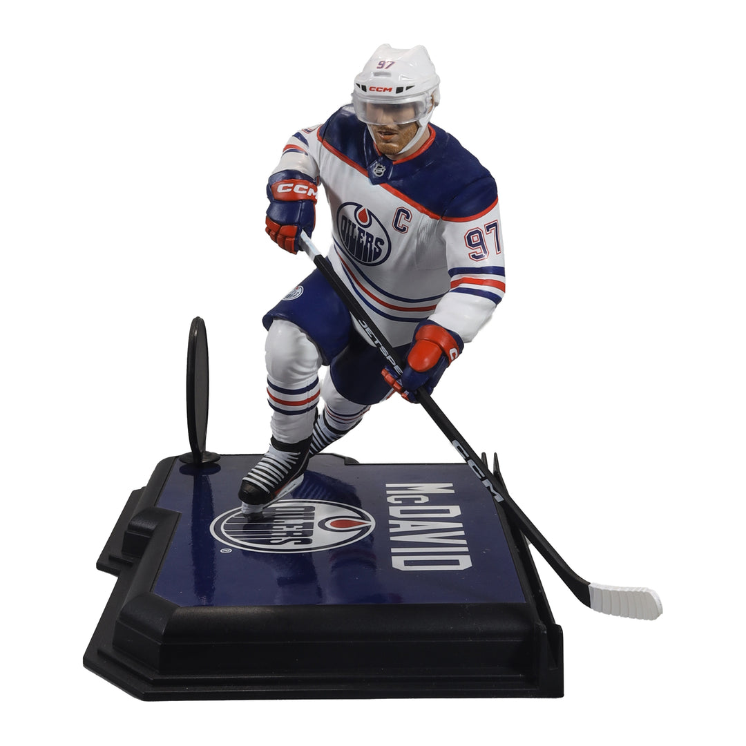 Connor McDavid Edmonton Oilers McFarlane Sports White Away Jersey 7" Figurine