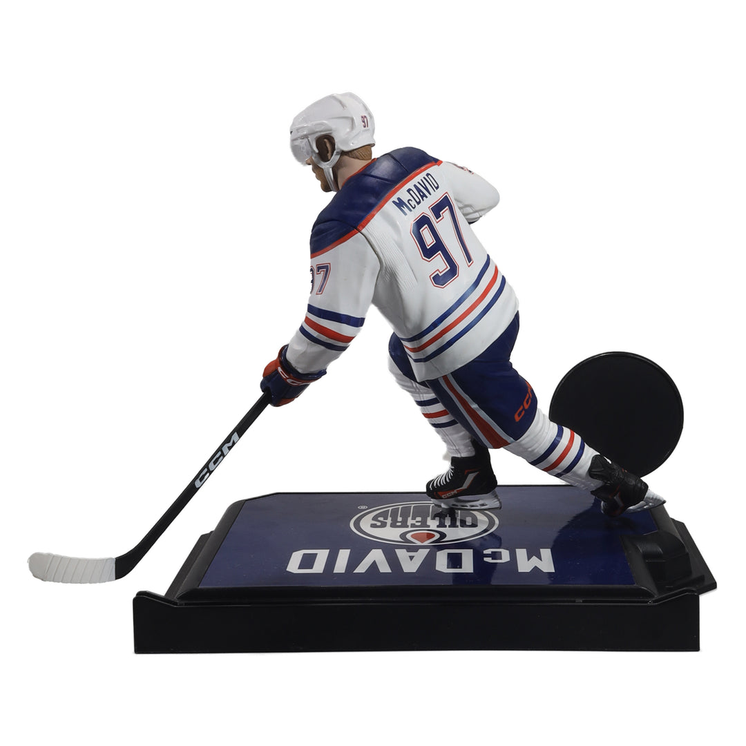Connor McDavid Edmonton Oilers McFarlane Sports White Away Jersey 7" Figurine