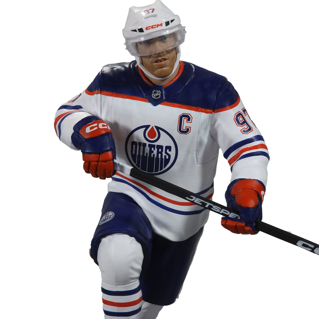 Connor McDavid Edmonton Oilers McFarlane Sports White Away Jersey 7" Figurine