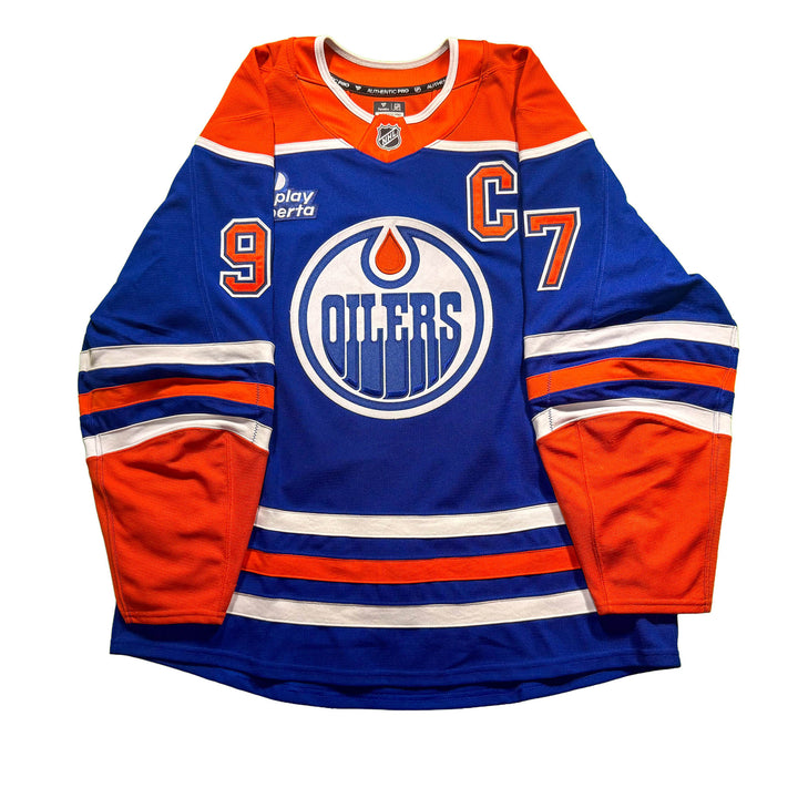 Connor McDavid Edmonton Oilers Game Worn Jersey - 2025-26 Royal Blue Set #2A - D00407