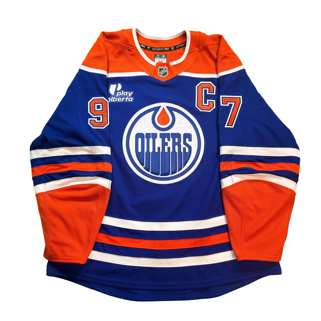 Connor McDavid Edmonton Oilers Game Worn Jersey - 2025-26 Royal Blue Set #3A - D00523