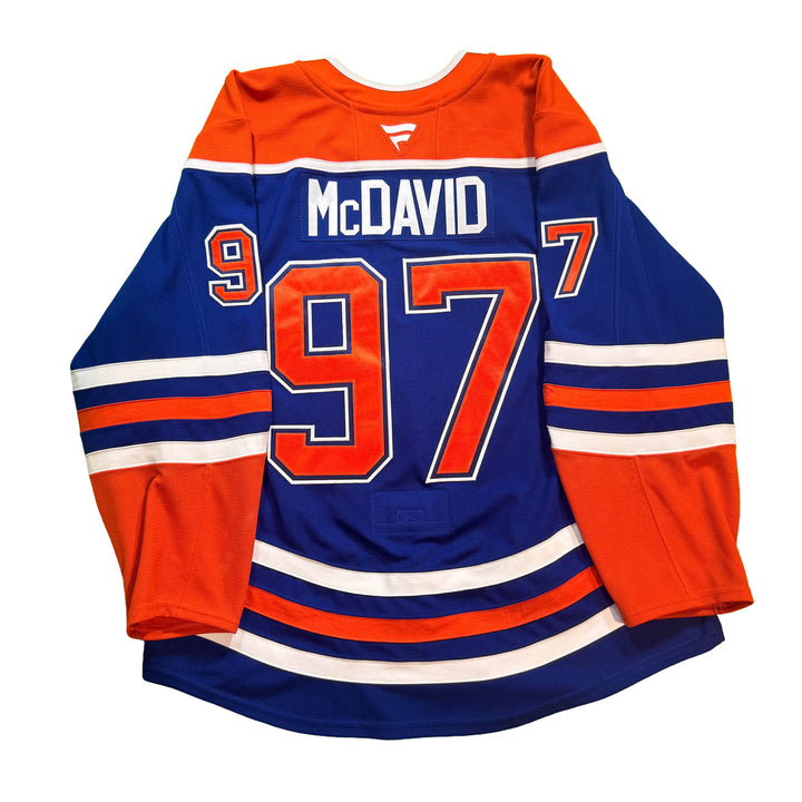 Connor McDavid Edmonton Oilers Game Worn Jersey - 2025-26 Royal Blue Set #3A - D00523