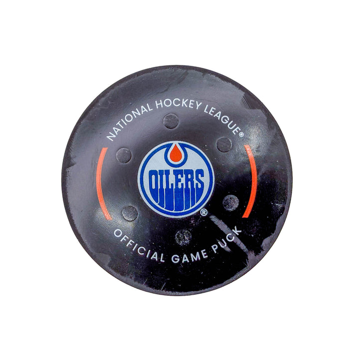 Connor McDavid Edmonton Oilers Goal Puck - Dec. 7/2022 vs Arizona Coyotes #18785