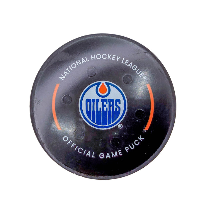 Connor McDavid Edmonton Oilers Goal Puck - Feb. 21/2023 vs Philadelphia Flyers #18953