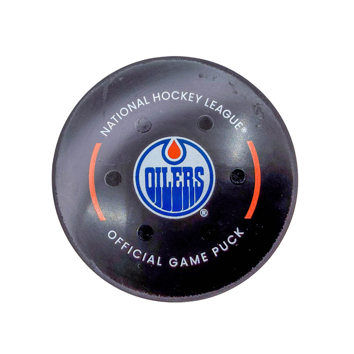 Connor McDavid Edmonton Oilers Goal Puck - Jan. 3/2023 vs Seattle Kraken #18851