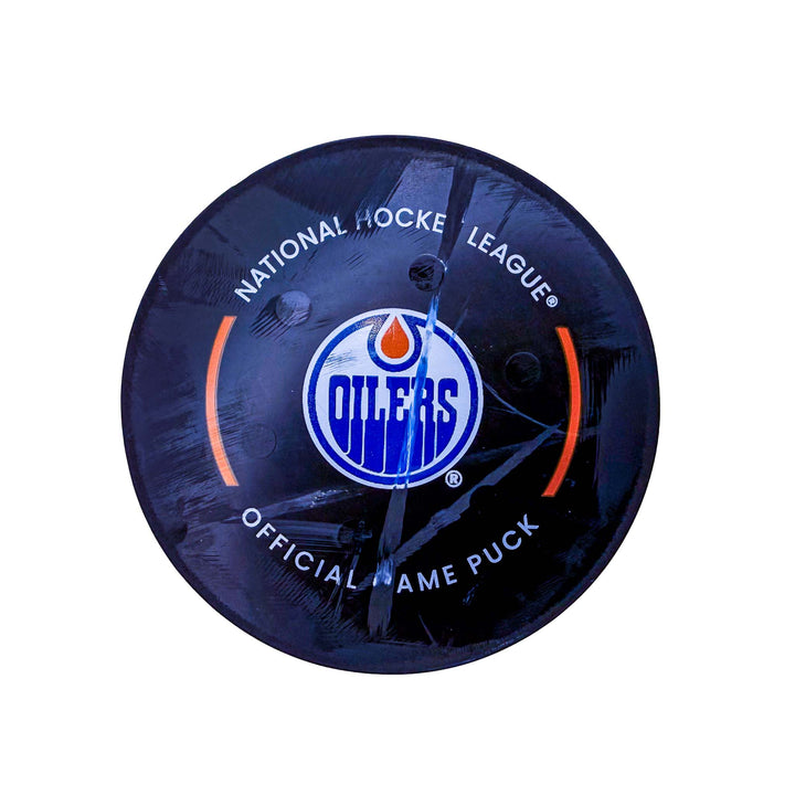 Connor McDavid Edmonton Oilers Goal Puck - Mar. 8/2025 vs Dallas Stars #25037