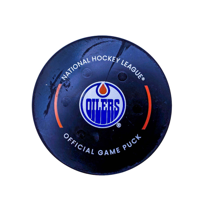 Connor McDavid Edmonton Oilers Goal Puck - Nov. 12/2024 vs New York Islanders #24906