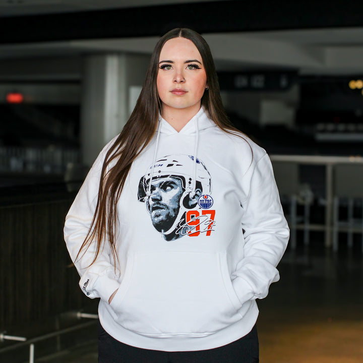 Connor McDavid Edmonton Oilers Mitchell & Ness White Hoodie