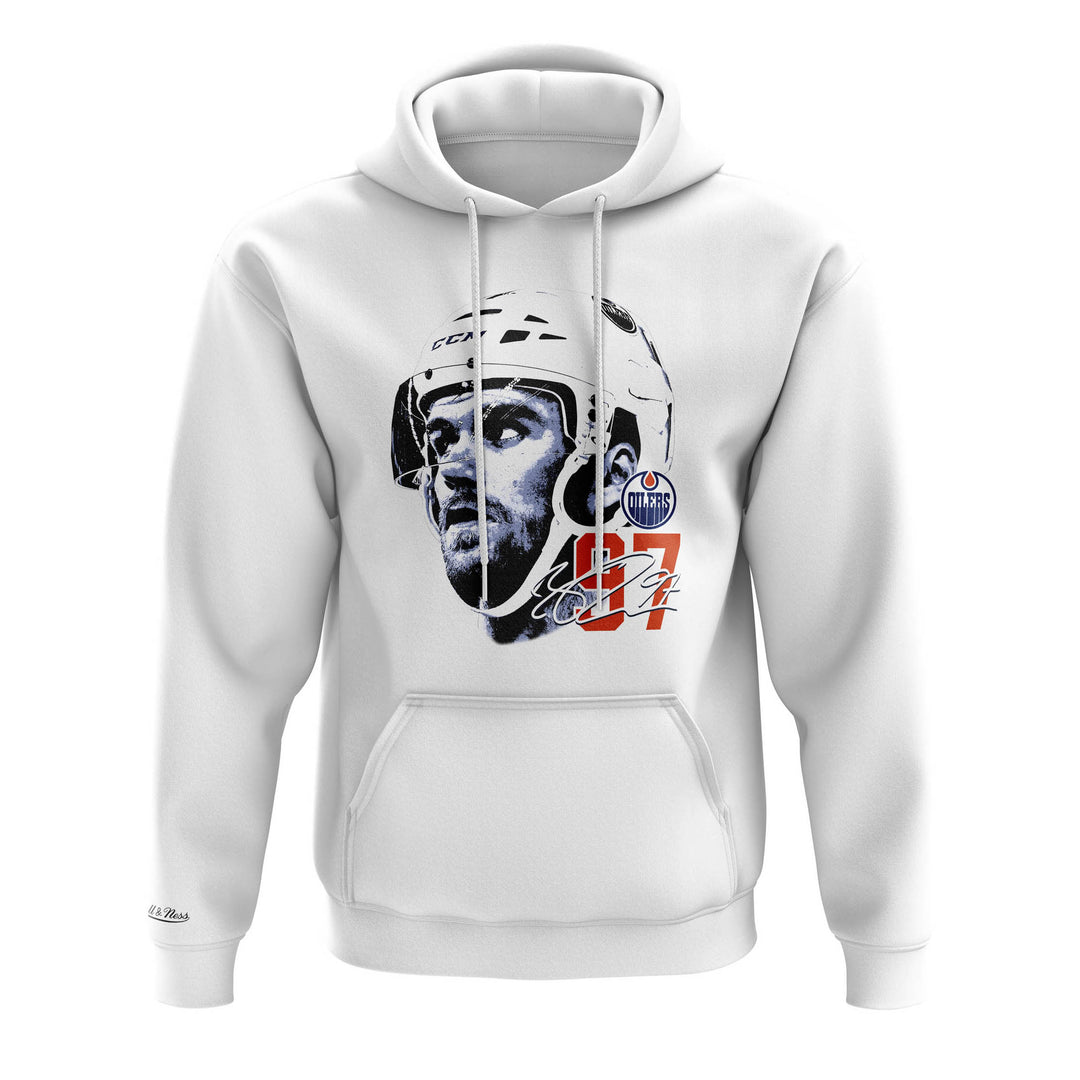 Connor McDavid Edmonton Oilers Mitchell & Ness White Hoodie
