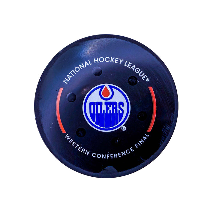 Connor McDavid Edmonton Oilers Playoff Goal Puck - May. 25/2025 vs Dallas Stars #25126