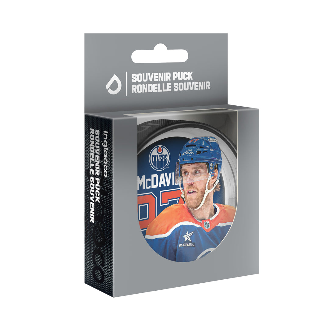 Connor McDavid Edmonton Oilers Shadow Puck