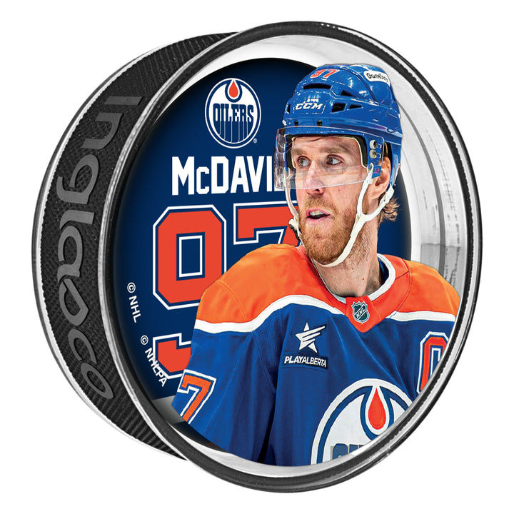 Connor McDavid Edmonton Oilers Shadow Puck