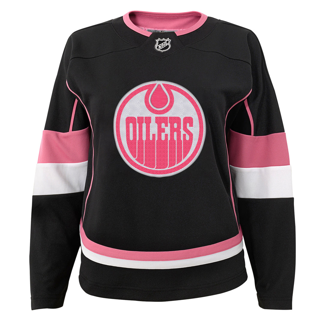 Connor McDavid Edmonton Oilers Youth Black Fashion Jersey