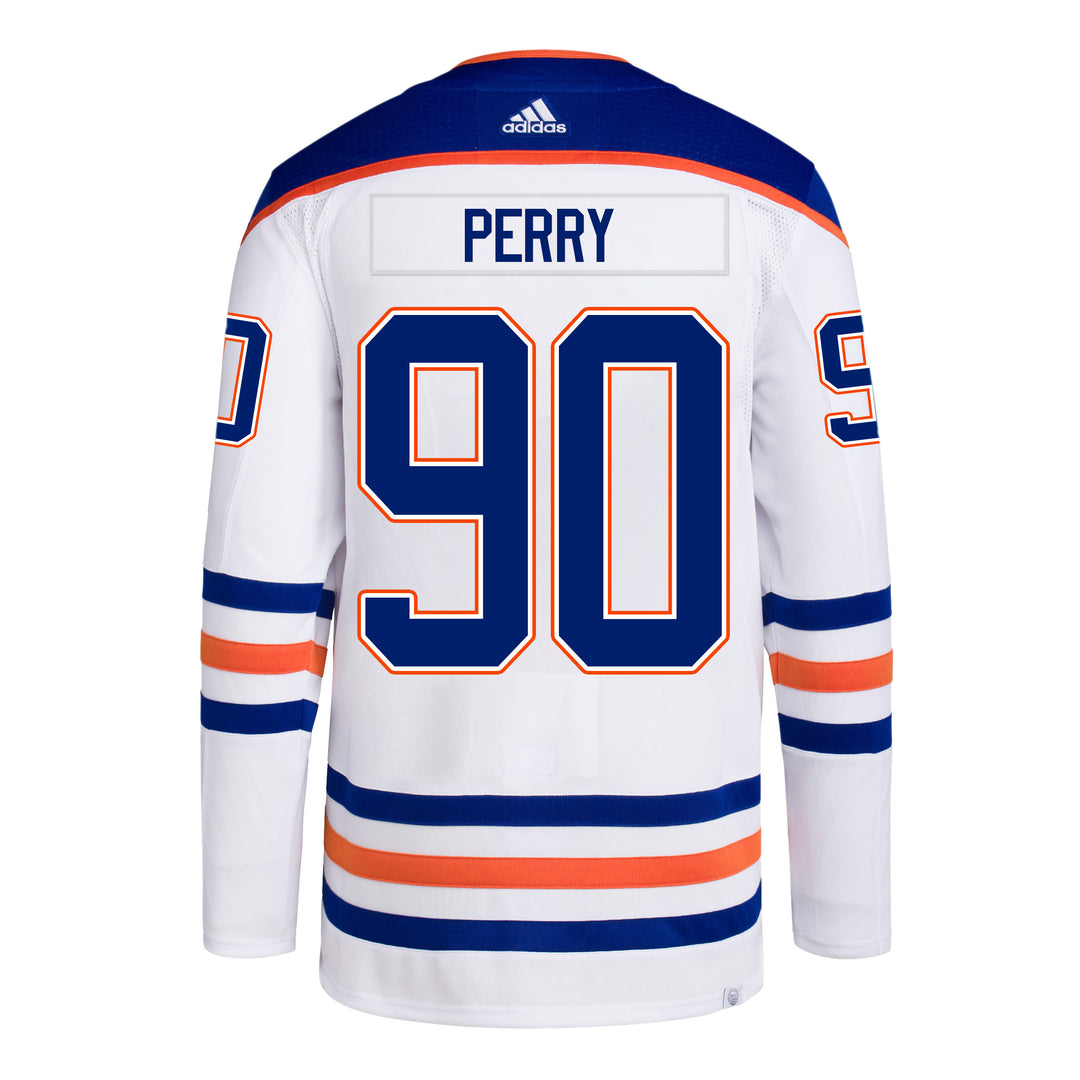 Corey Perry Edmonton Oilers adidas Primegreen Authentic White Away Jersey