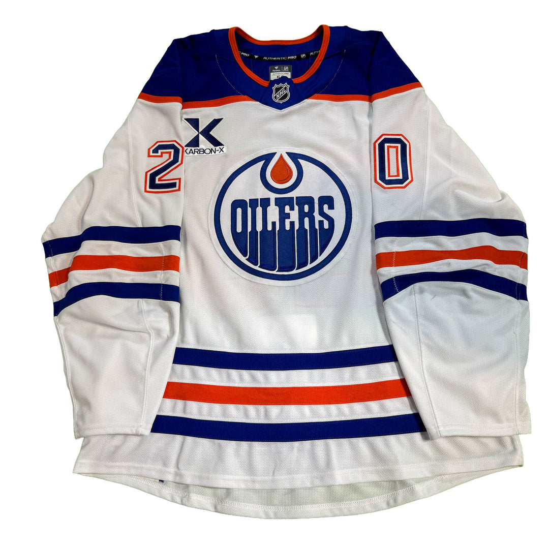 Curtis Lazar Edmonton Oilers Game Worn Jersey - 2025-26 Playoffs White Set #1 - D00629