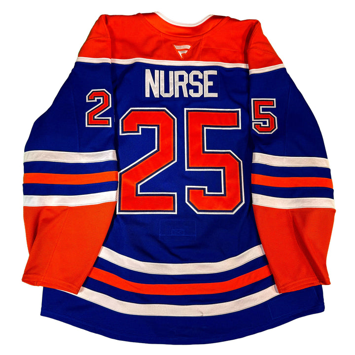 Darnell Nurse Edmonton Oilers Game Worn Jersey - 2025-26 Royal Blue Set #1 - D00137