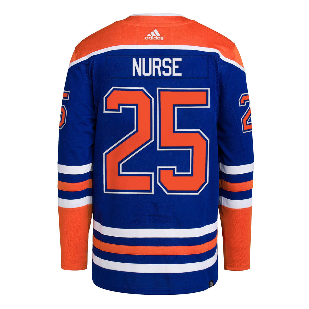 Darnell Nurse Edmonton Oilers adidas Royal Blue Home Jersey