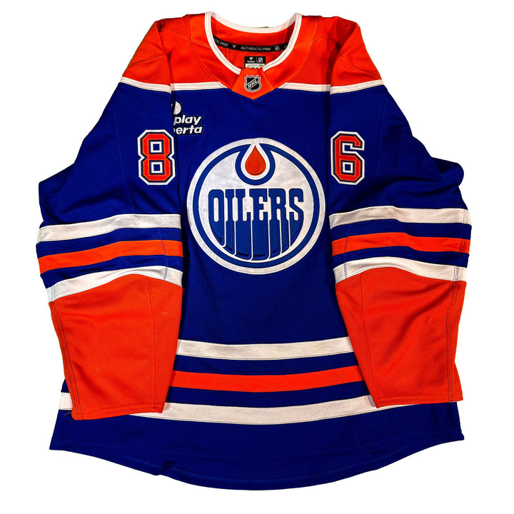 David Tomasek Edmonton Oilers Game Worn Jersey - 2025-26 Royal Blue Set #1 - D00147