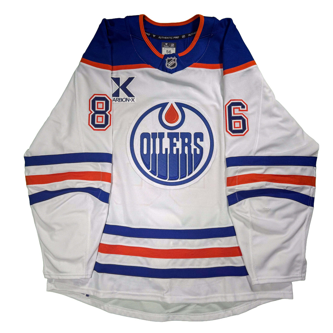 David Tomasek Edmonton Oilers Game Worn Jersey - 2025-26 White Set #2 - D00323