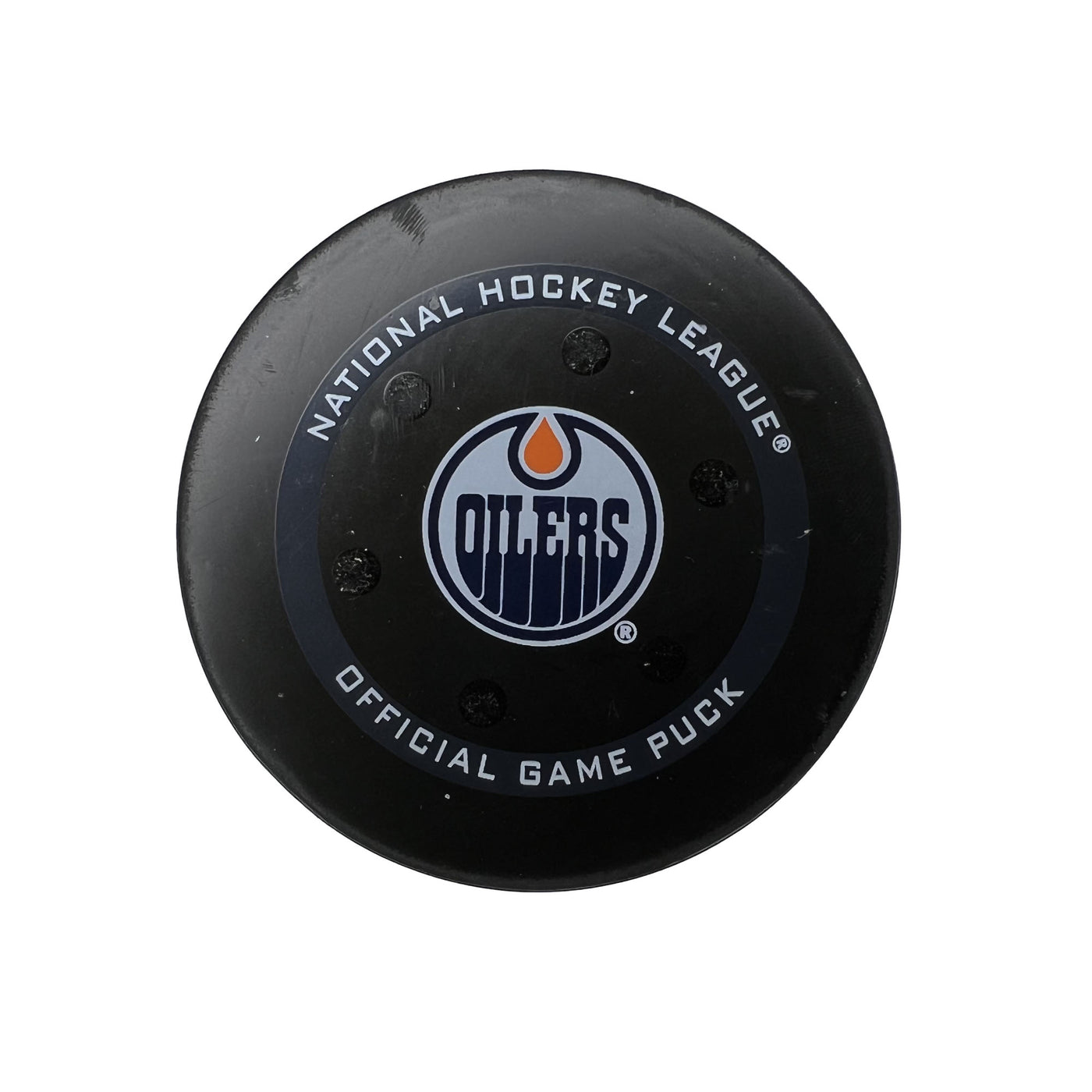 Leon Draisaitl Edmonton Oilers Goal Puck - Feb. 17/2022 vs Anaheim Ducks #18318