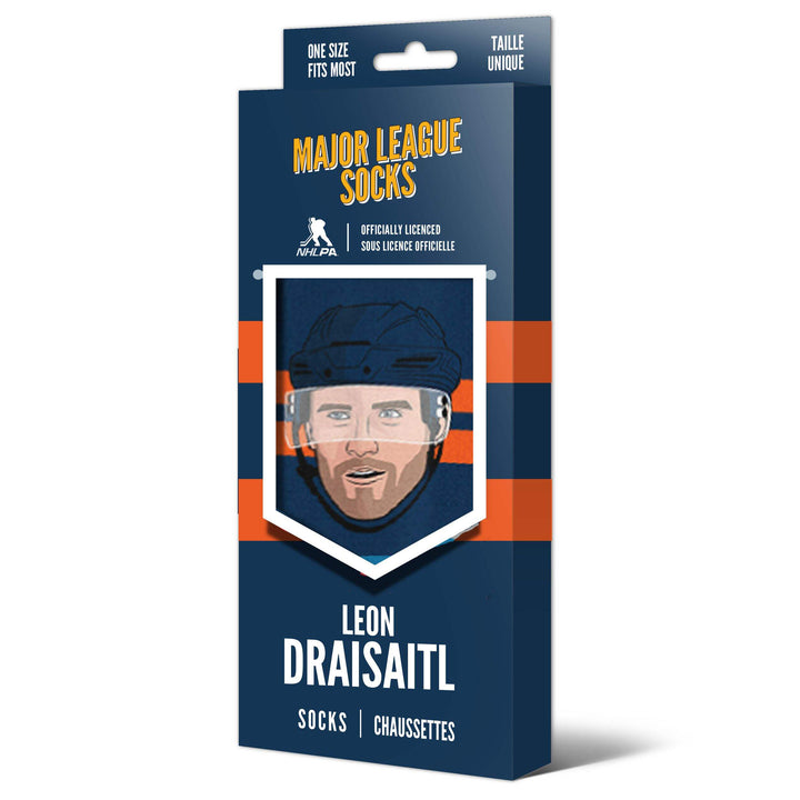Leon Draisaitl Edmonton Oilers Dark Royal Crew Socks