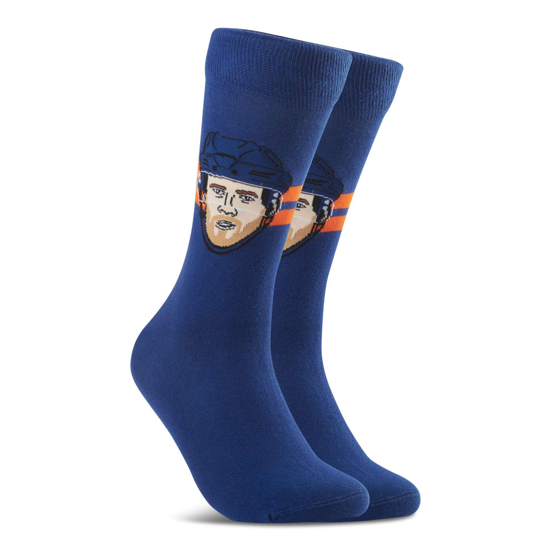 Leon Draisaitl Edmonton Oilers Dark Royal Crew Socks