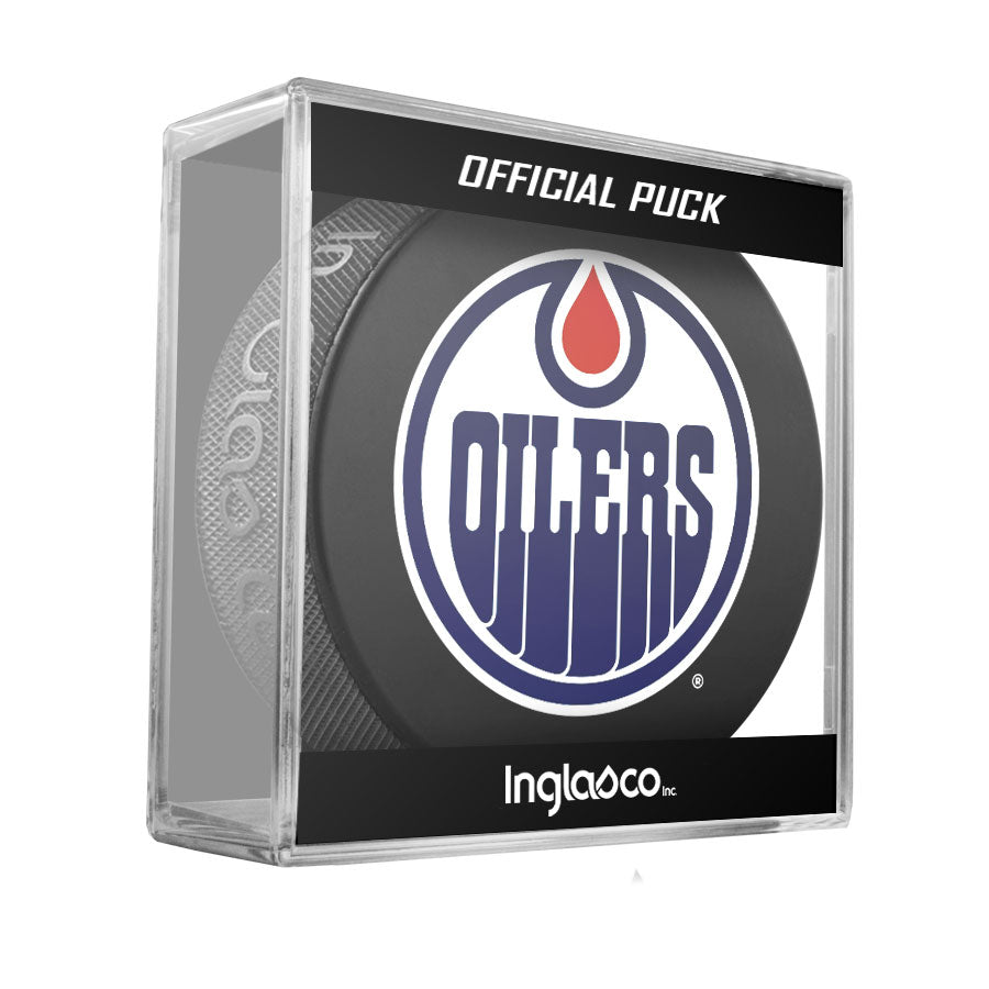 Edmonton Oilers Home Logo Basic Puck w/ Puck Cube