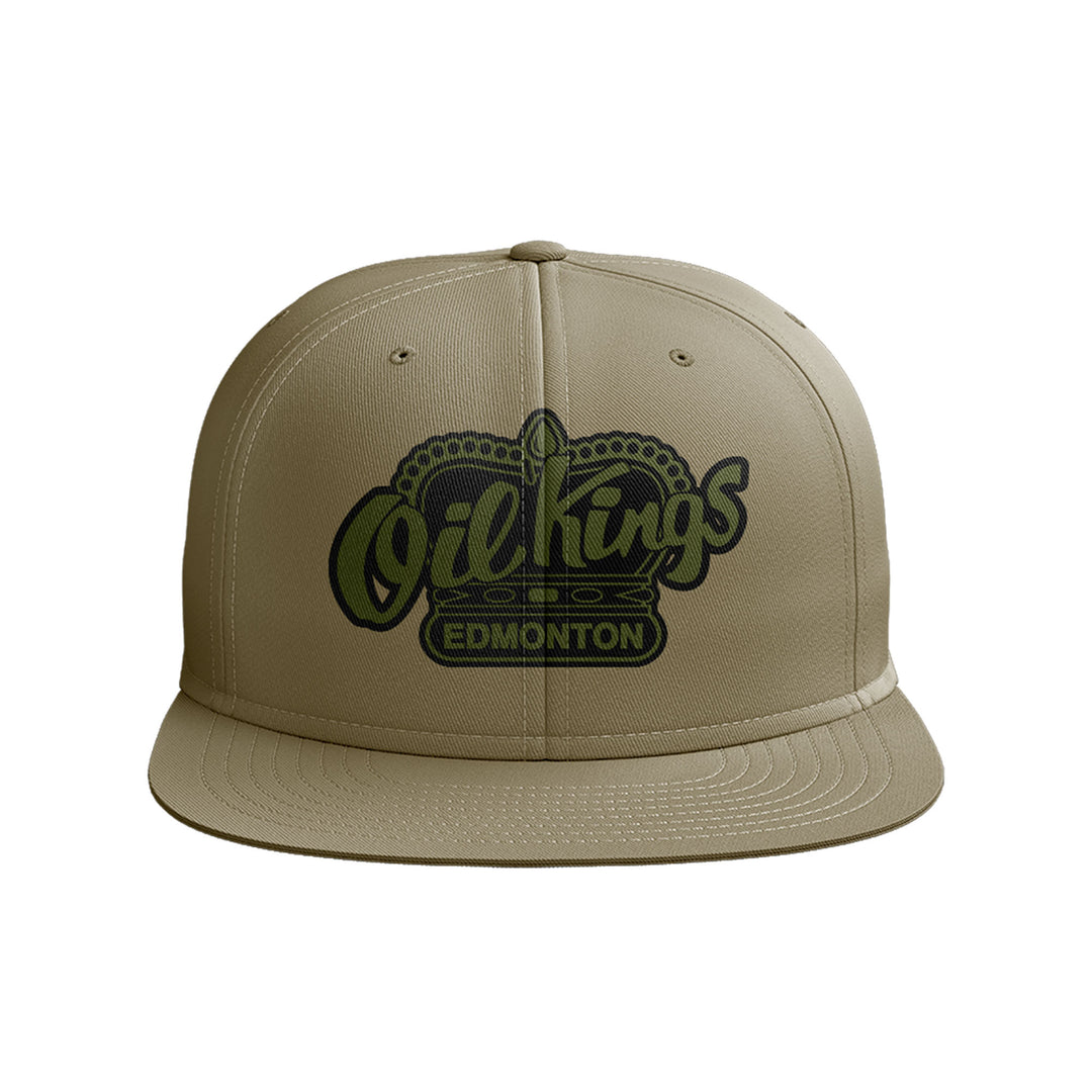 Edmonton Oil Kings Bardown Sports Olive & Tan Neutral 2.0 Snapback Hat