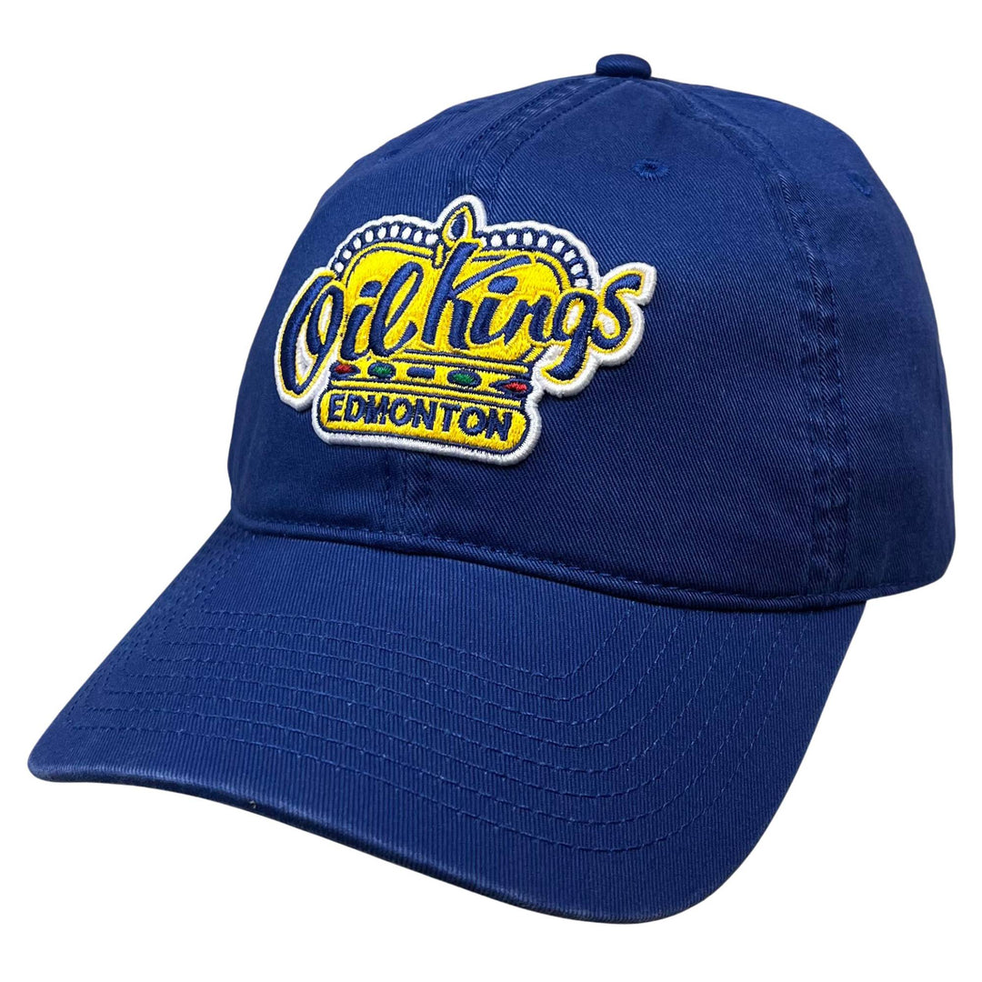 Edmonton Oil Kings American Needle Blue Home Logo Blue Line Adjustable Hat