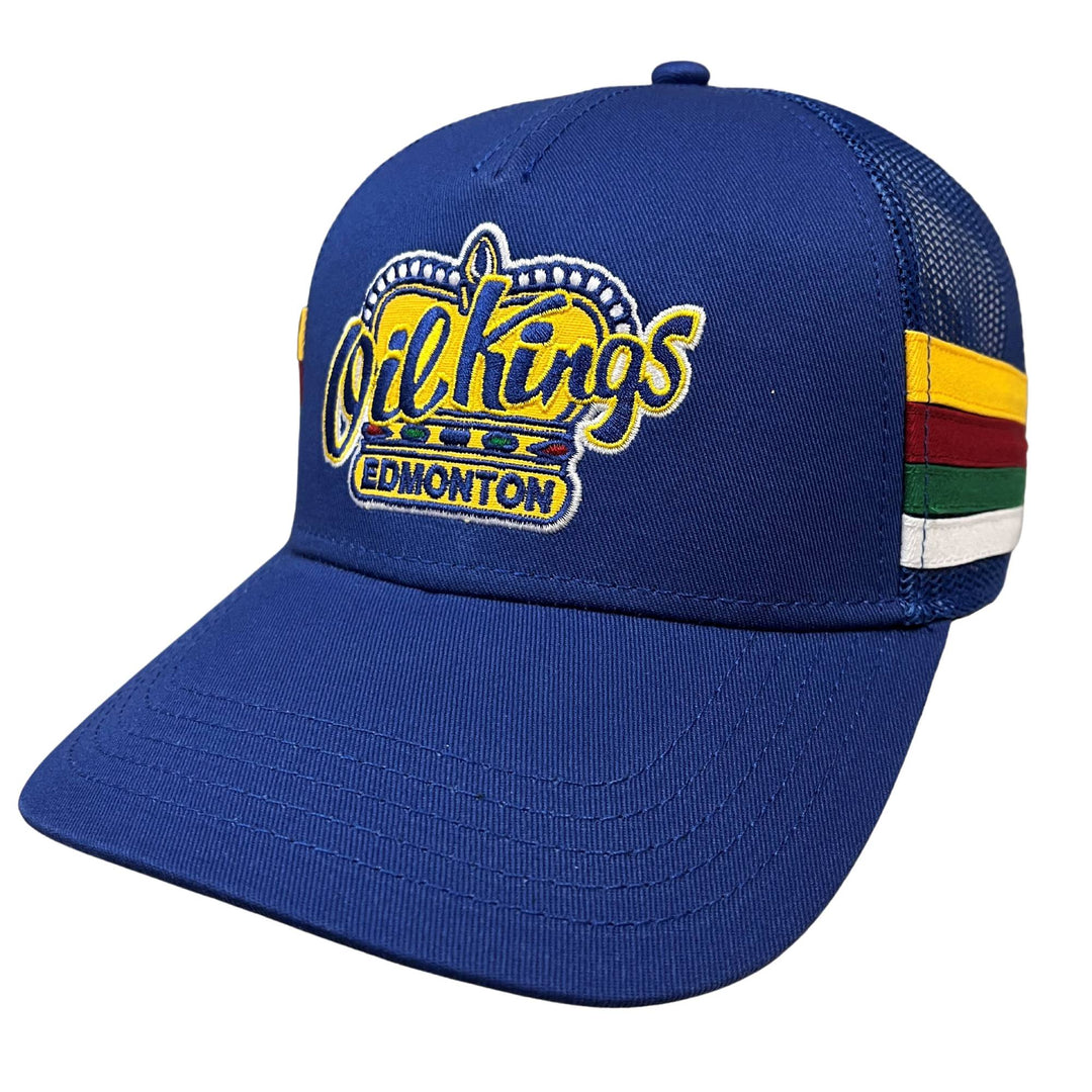 Edmonton Oil Kings American Needle Blue Home Logo Hotfoot Snapback Hat