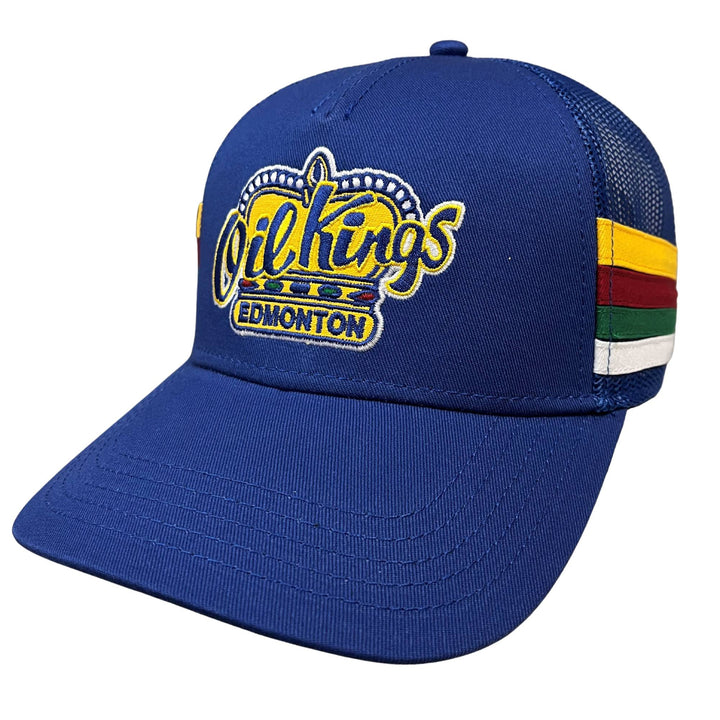 Edmonton Oil Kings American Needle Blue Home Logo Hotfoot Snapback Hat