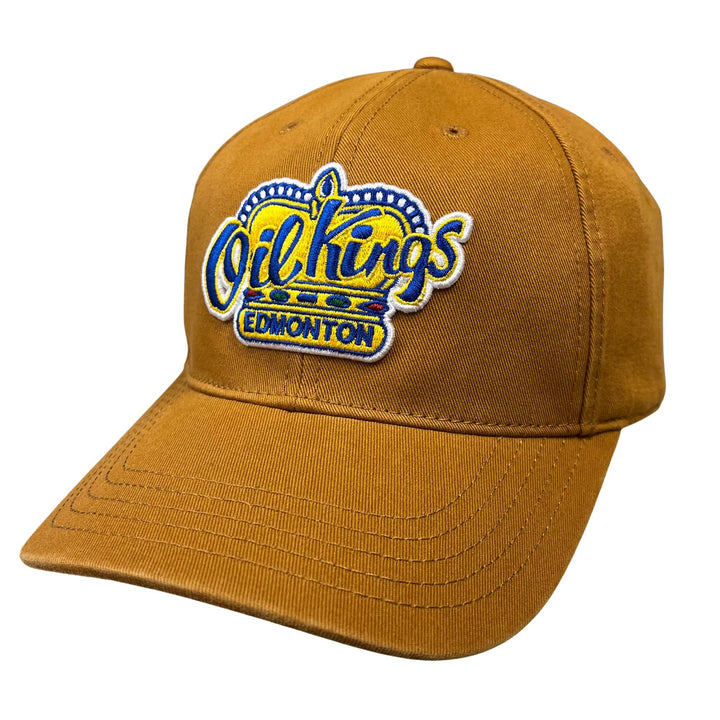 Edmonton Oil Kings American Needle Brown Home Logo Hepcat Adjustable Hat