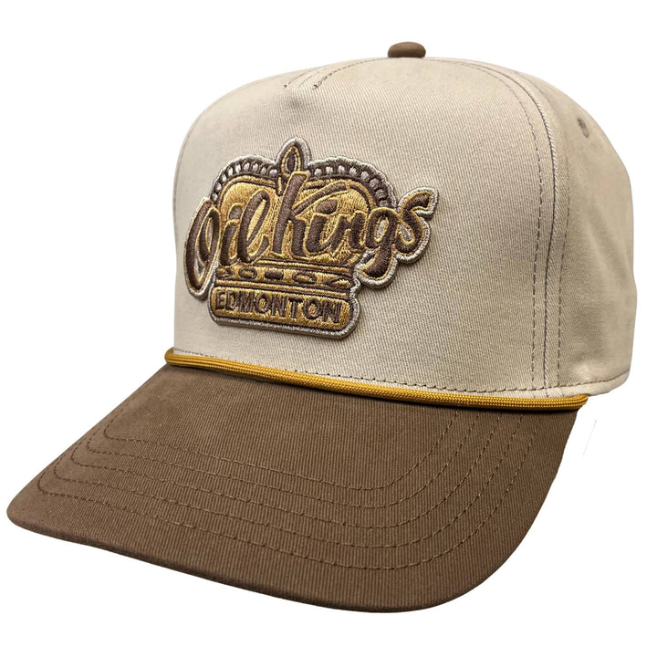 Edmonton Oil Kings American Needle Tonal Brown Home Logo Scottie Snapback Hat