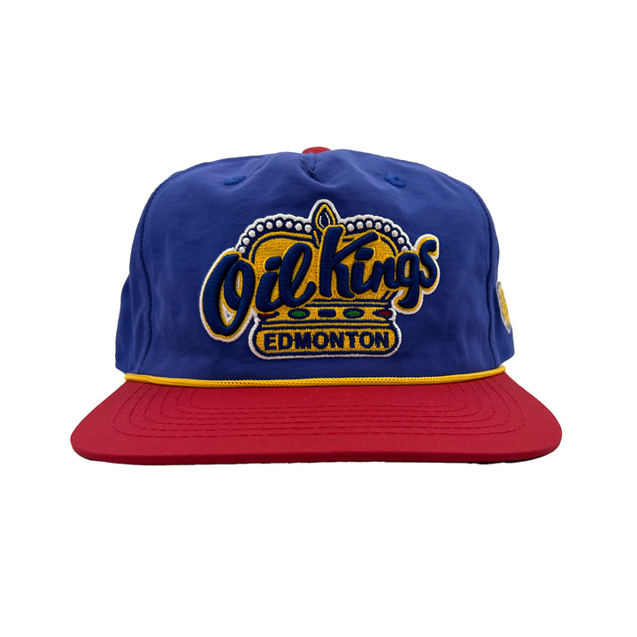 Edmonton Oil Kings Official League Lightweight Blue & Red Snapback Hat